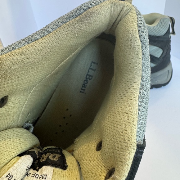 L.L. Bean Blue and Gray Hiking Boots waterproof dri lex trail shoes women’s 9 - Picture 6 of 7